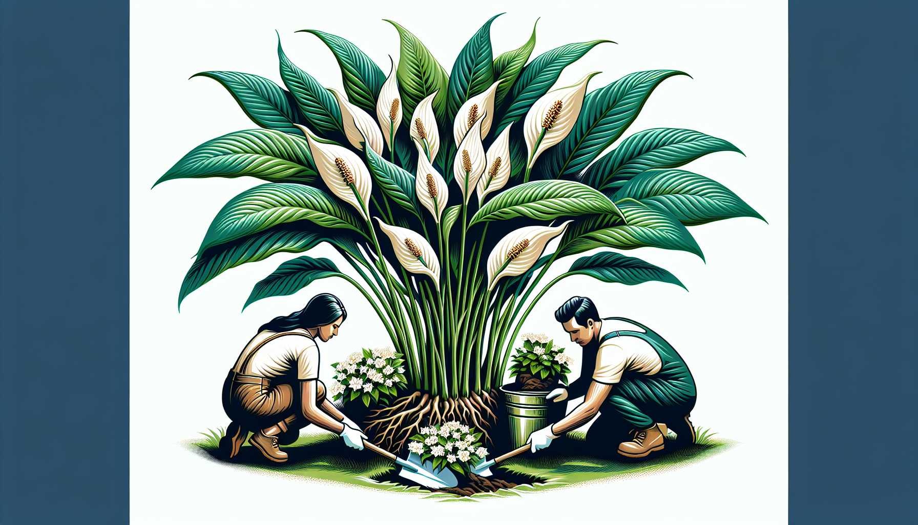can peace lilies be planted outside