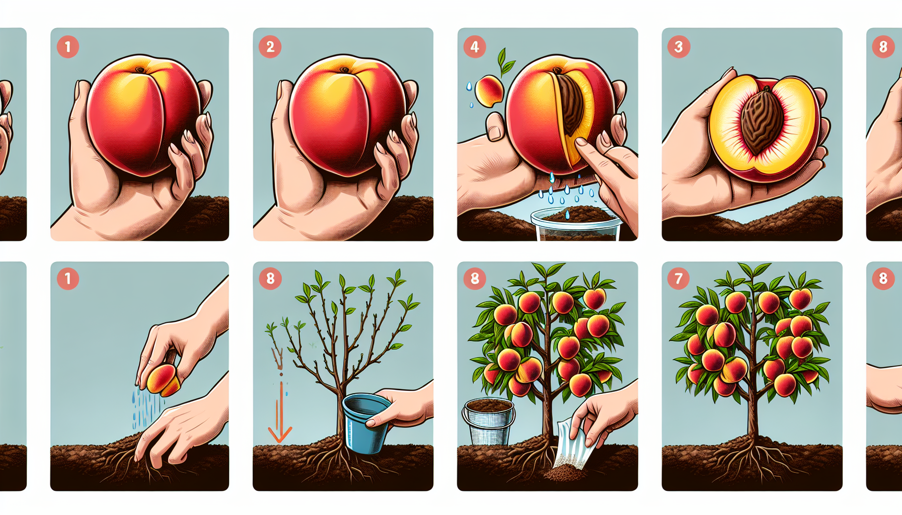 can you plant a peach pit
