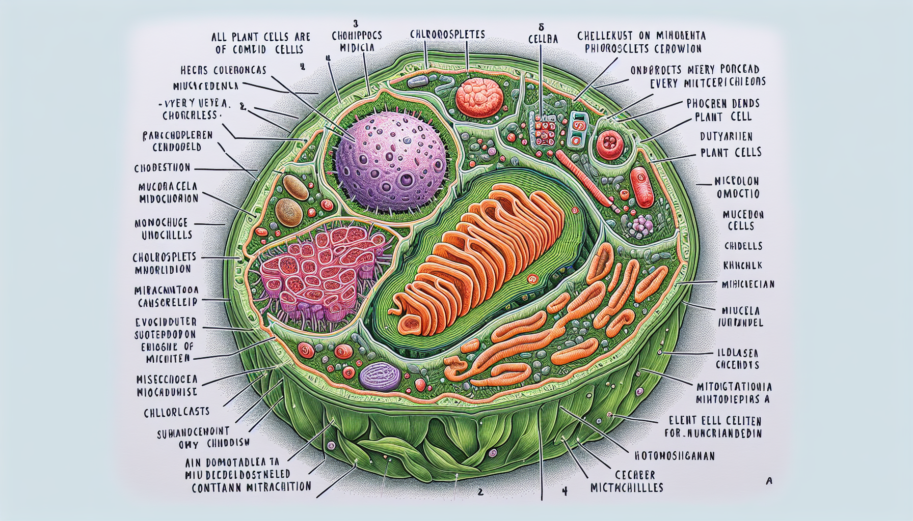 do all plant cells contain mitochondria