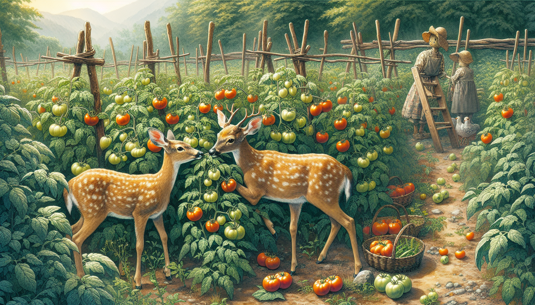 do deer like tomato plants