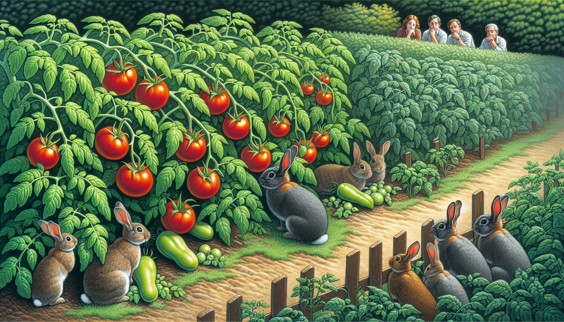 do rabbits eat tomato plants