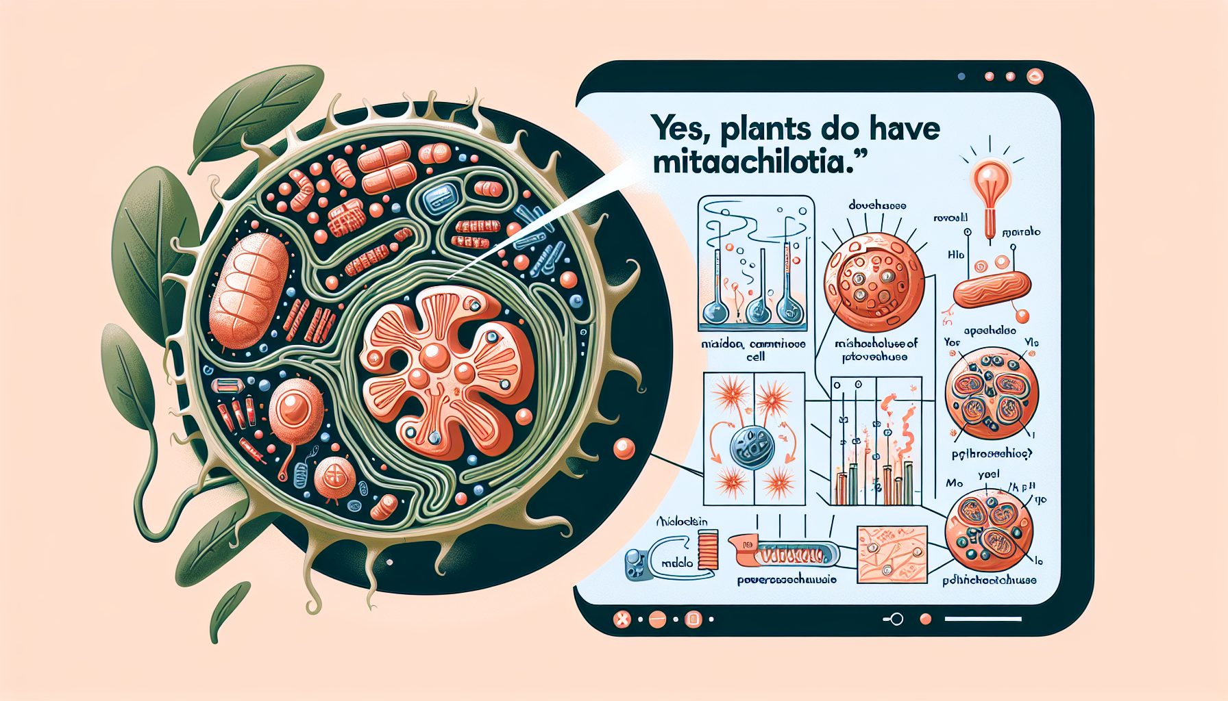 does plants have mitochondria