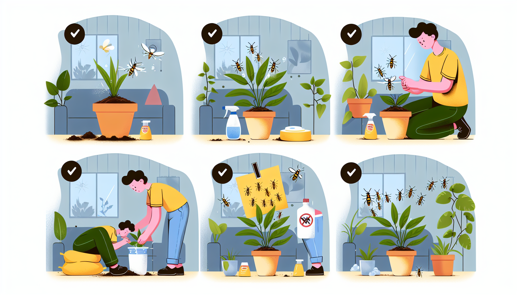 how do i get rid of gnats in my plants