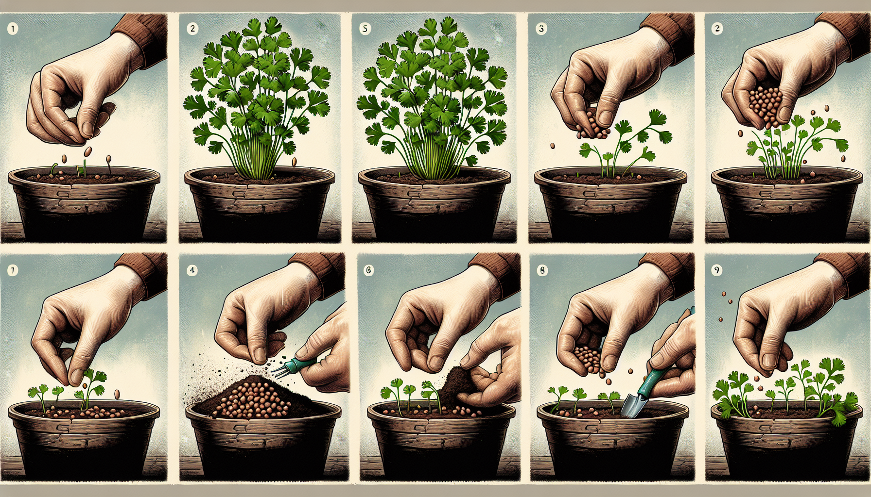 how do you plant cilantro seeds