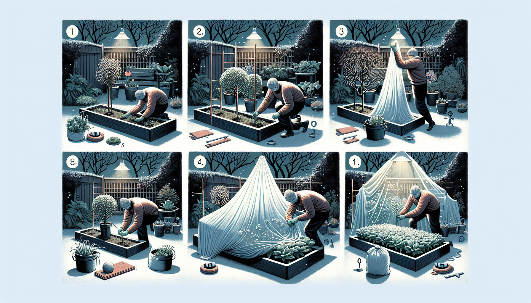 how to cover plants for frost