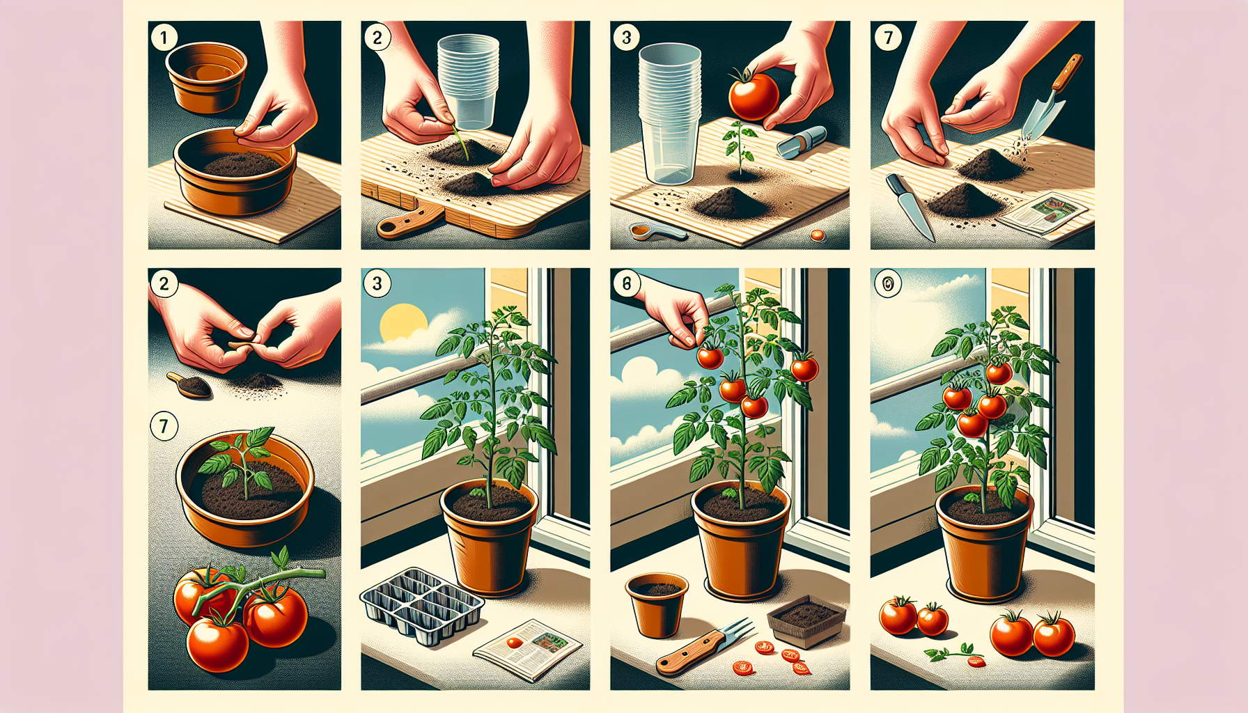 how to plant a tomato plant in a pot