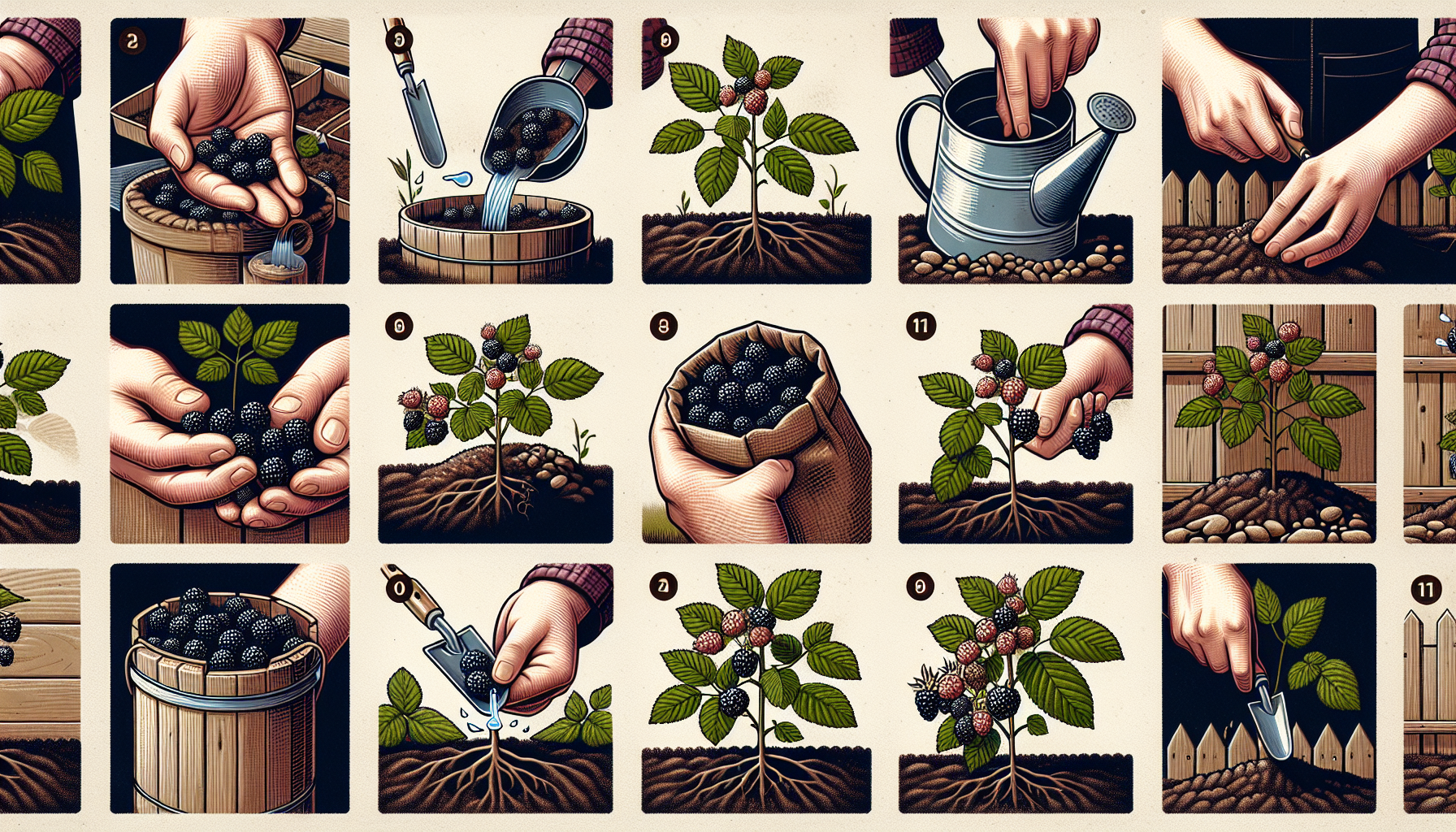 how to plant blackberries