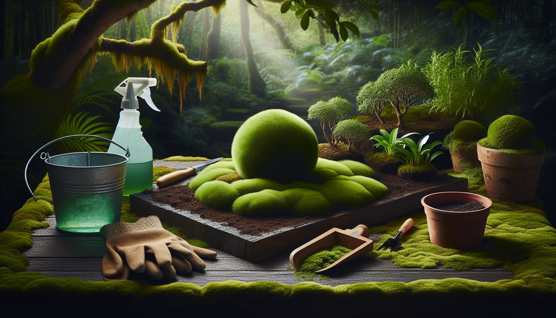how to plant moss
