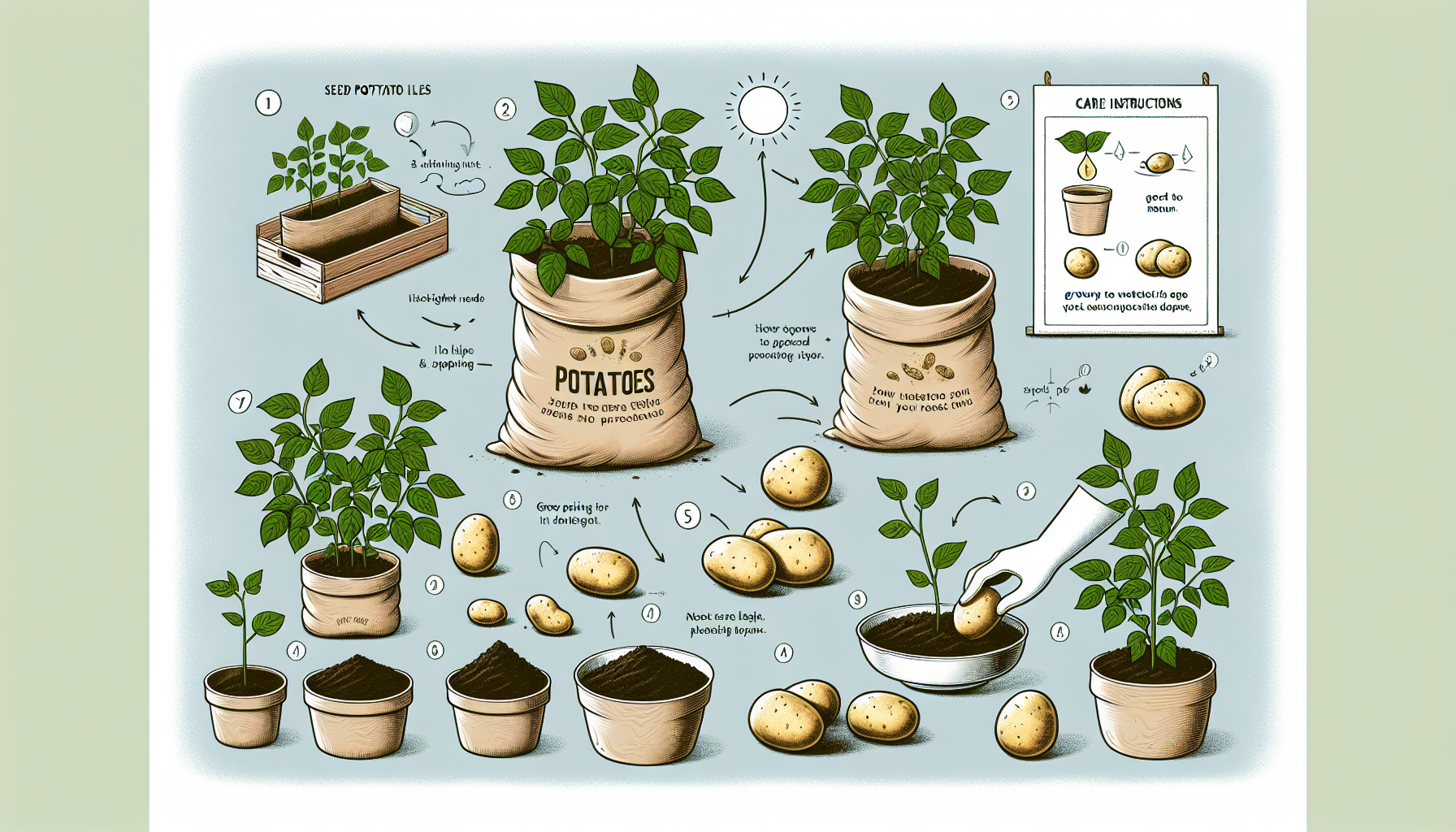 how to plant potatoes in a bag