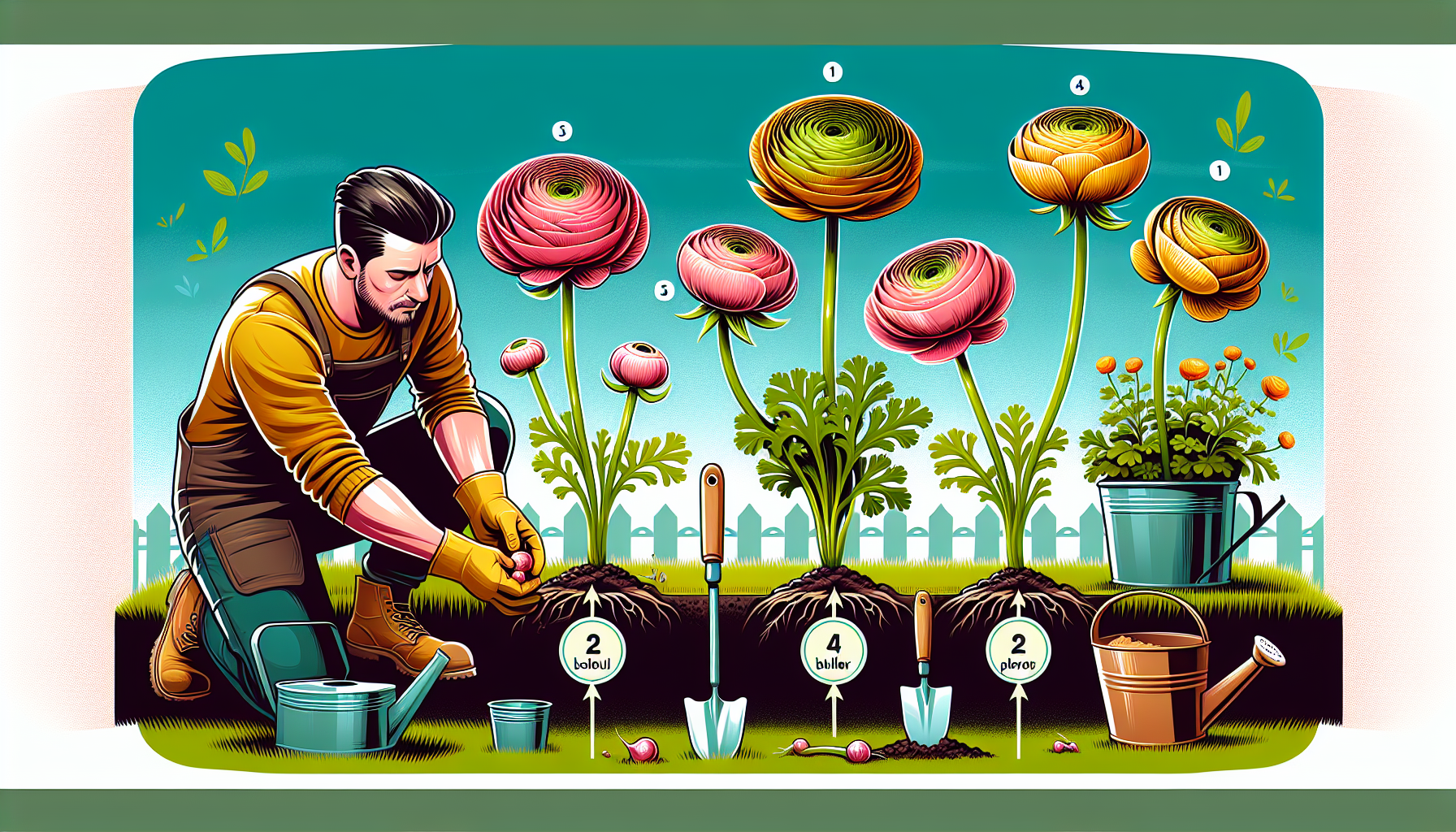 how to plant ranunculus bulbs