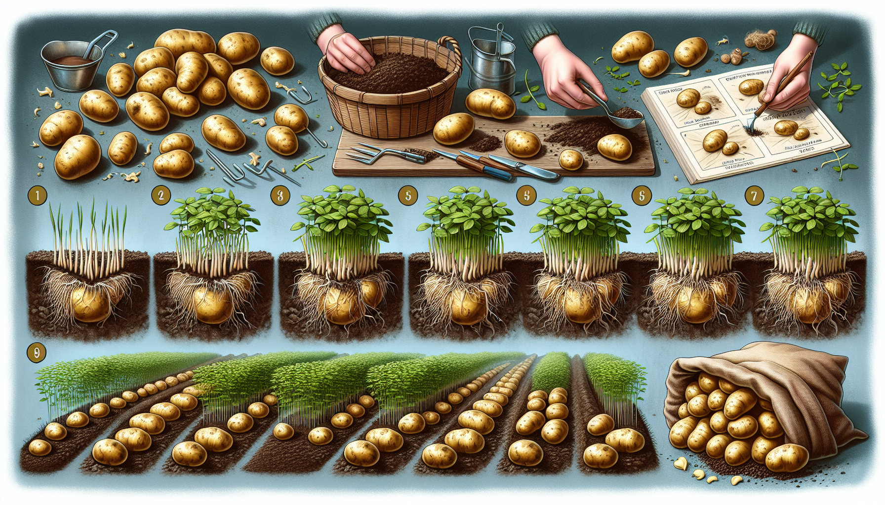 how to plant sprouted potatoes