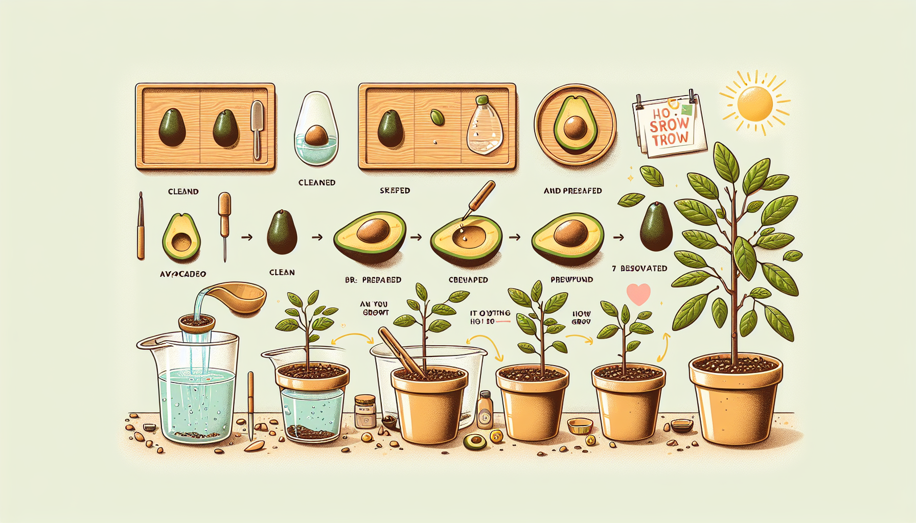 how to seed avocado plant