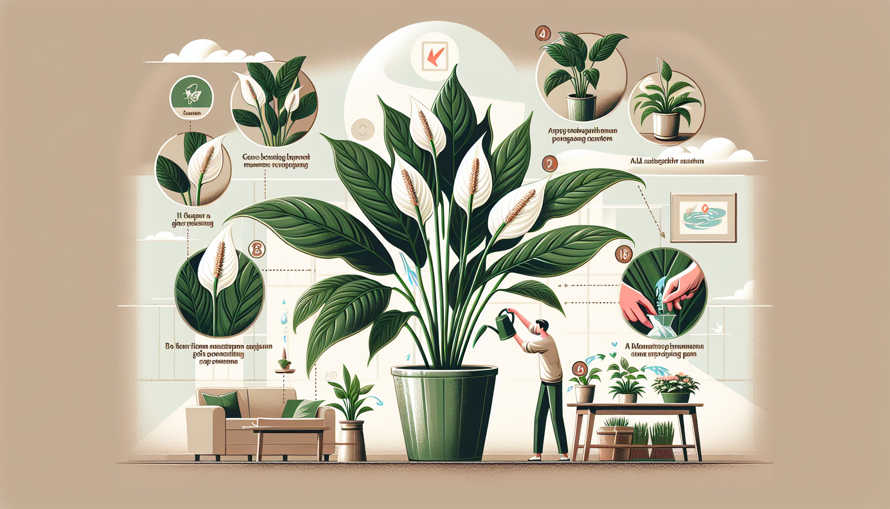 how to take care of a peace lily plant