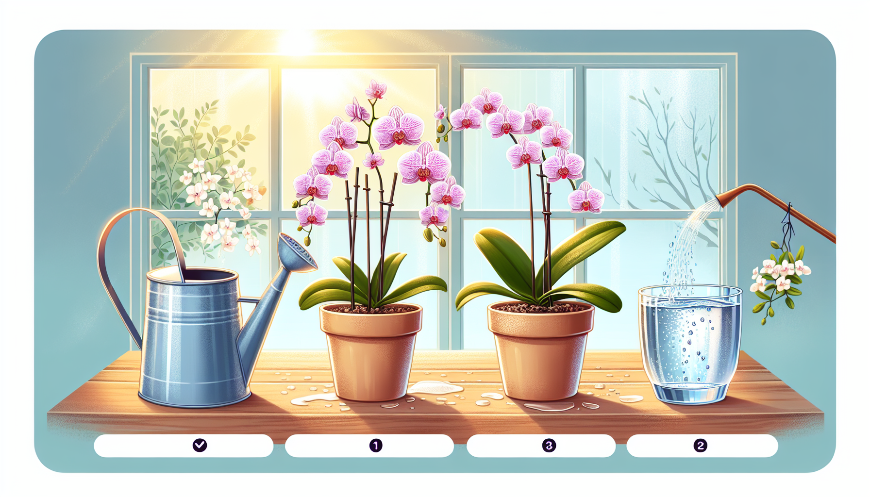 how to water an orchid plant